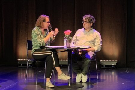 Johanna Lier im Gespräch mit Ali Abdollahi - Texte ohne Grenzen - Kulturmarkt Zürich im Mai.